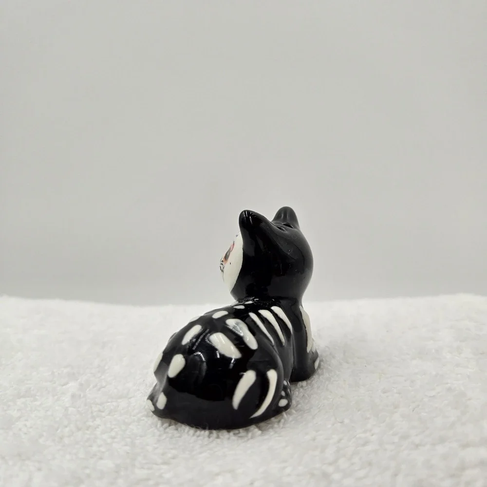 Halloween Cat Dog Sugar Skull Dia De Muertos Day of Dead Salt & Pepper Shakers